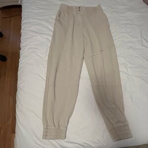 Beige Sweat Pants